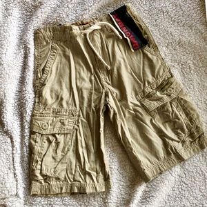 NWT Union Bay Lightweight Boys Tan Cargo Shorts 12
